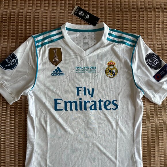 Adidas Real Madrid 17/18 champions league final jersey, #7 Ronaldo, size Large. - Picture 1 of 7